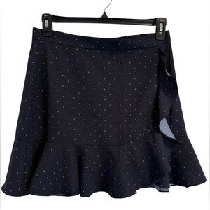 Banana Republic Side Ruffle Polka Dot Skirt